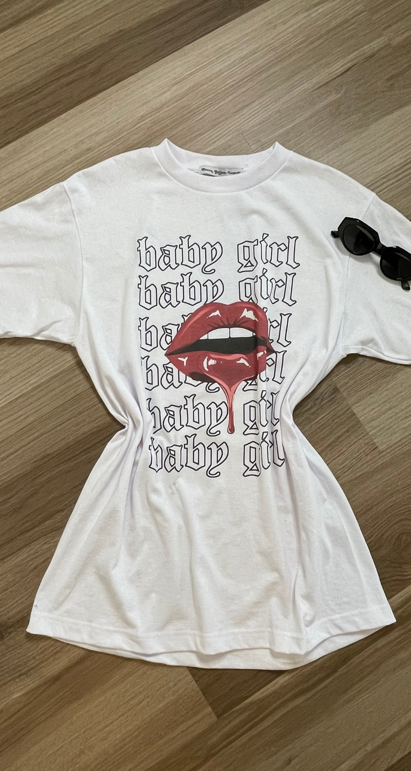 baby girl t shirt dress LCW baby Crew Neck Floral Baby Girls' Dress And T-shirt - S6BY80Z1-LRA