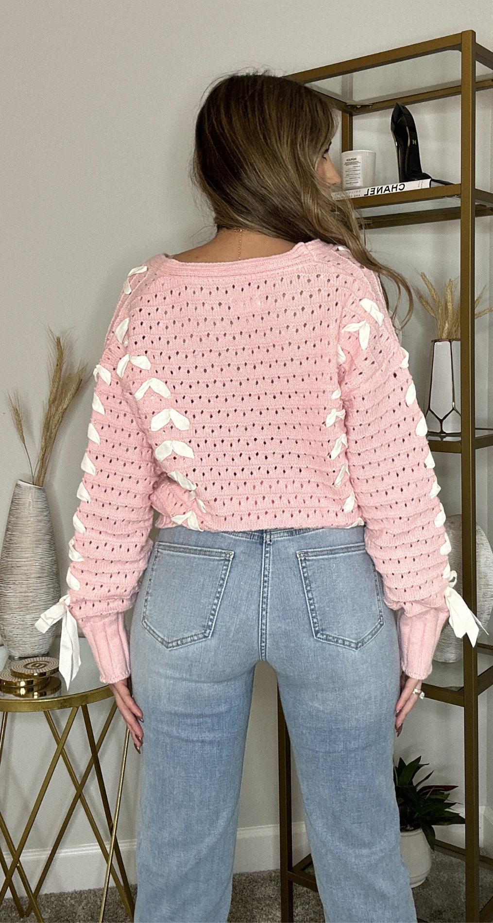 GIRLY GIRL BOW CARDIGAN