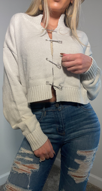 SAFETY CROPPED CARDIGAN