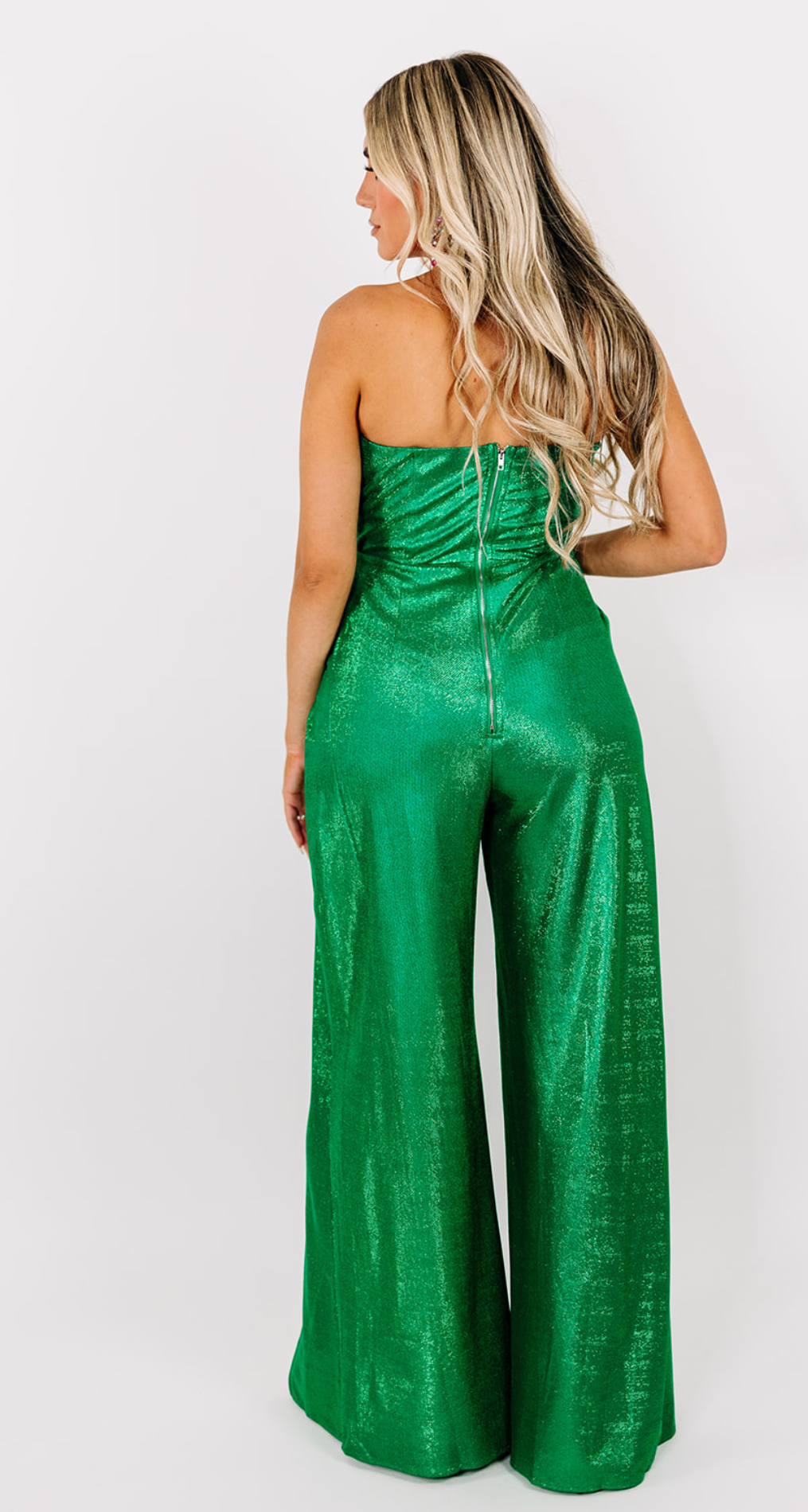 CAN'T DIM THE SHINE- METALLIC JUMPSUIT