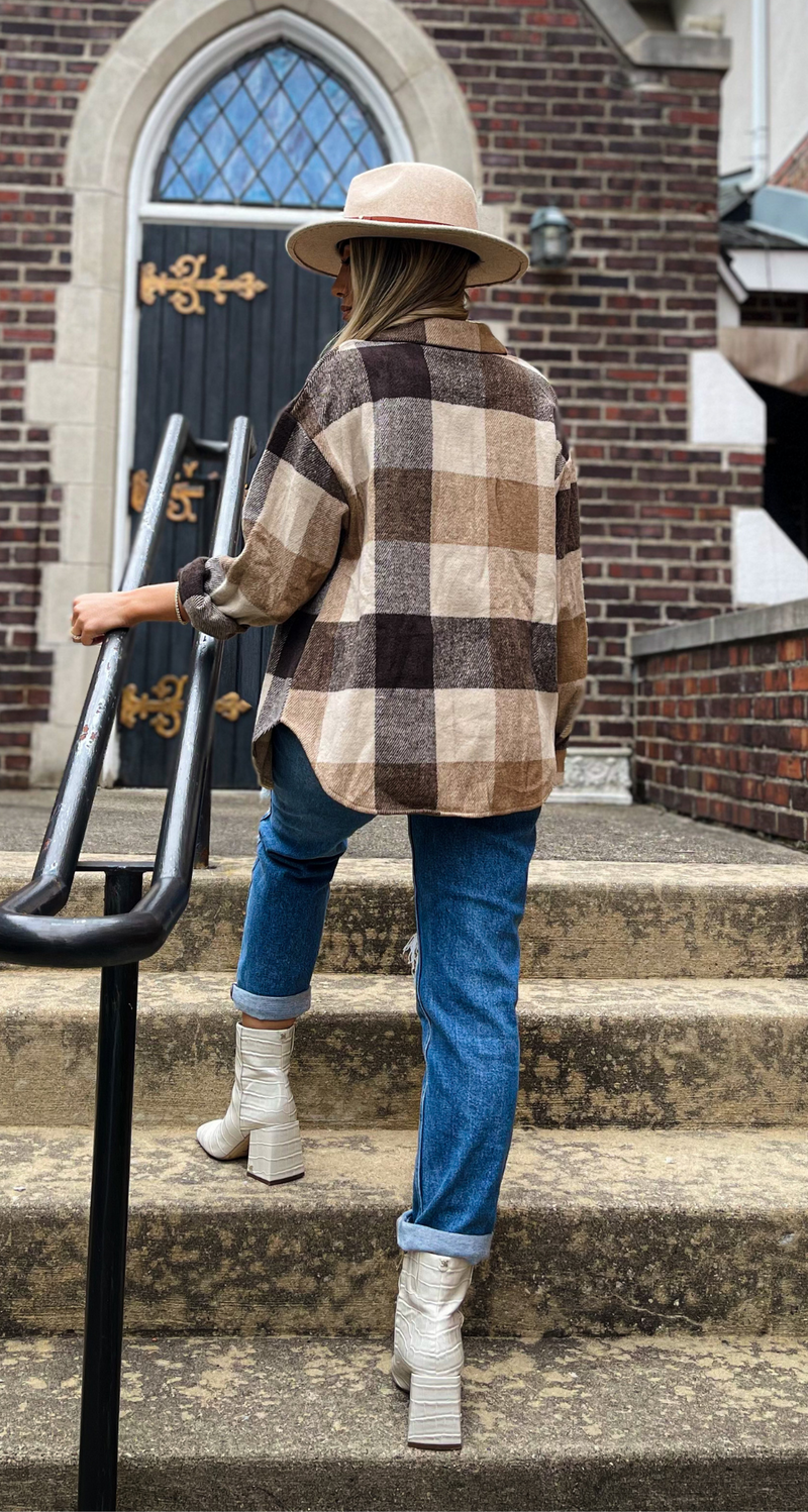 ALYSSA PLAID TOP