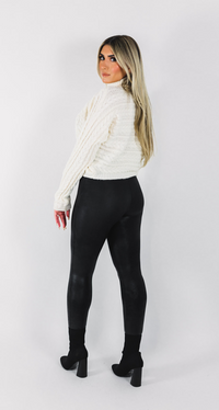 DON'T CROSS ME- CABLE KNIT SWEATER
