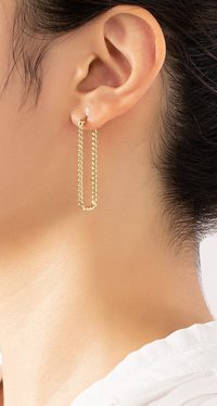 DROP ROPE-CHAIN EARRING