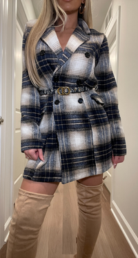 KOKO PLAID COAT JACKET