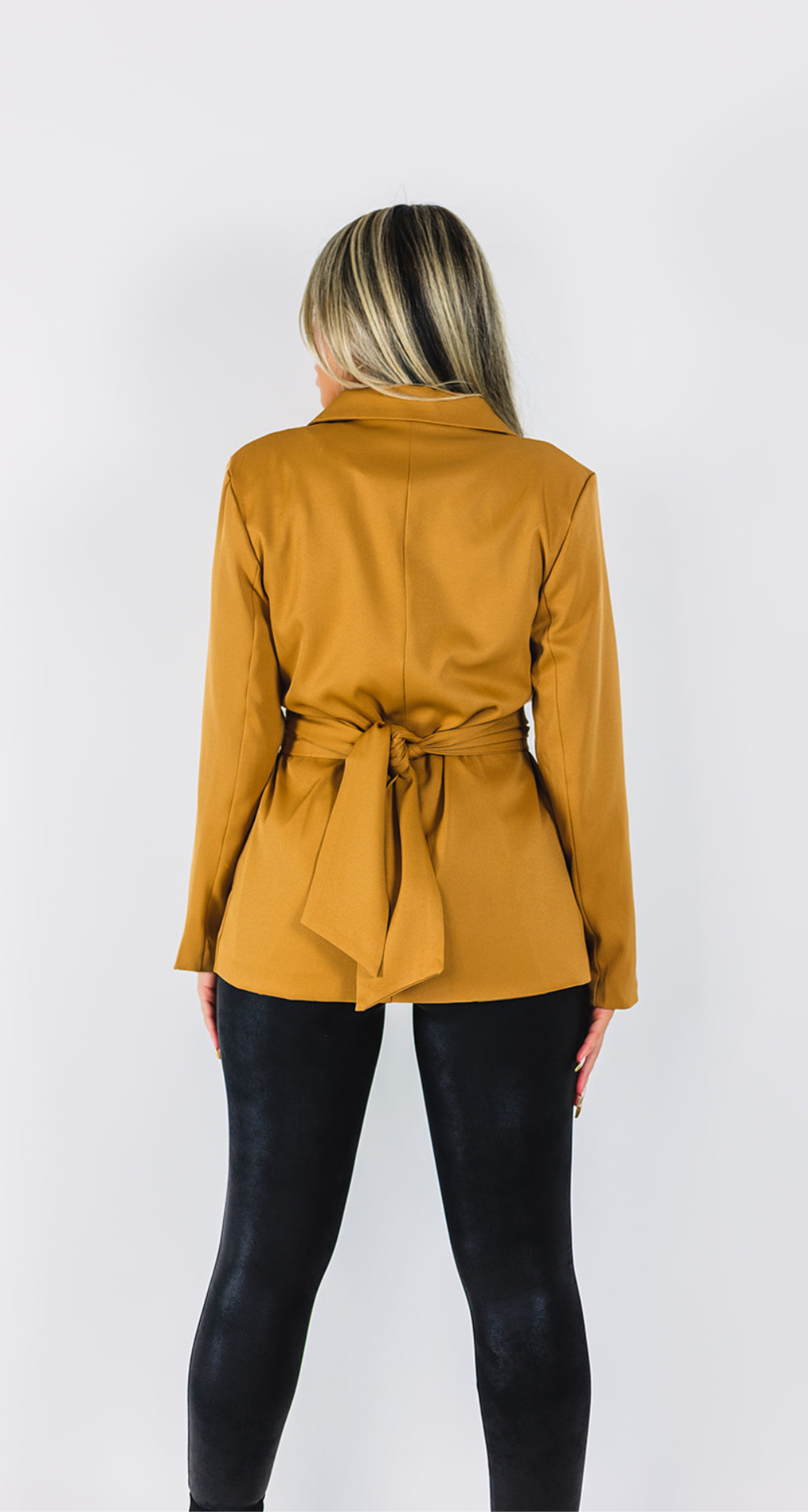 TAKE A GLIMPSE- BELTED BLAZER JACKET