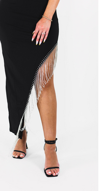 ICED OUT-ASYMMETRICAL DRESS