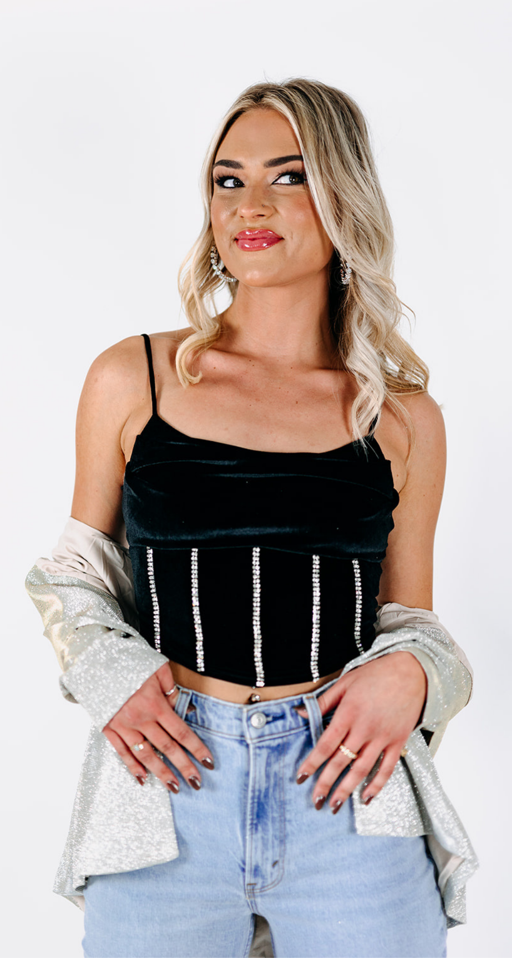 CROWN JEWEL CROP TOP