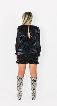 MAKE ME SHIMMER- RUCHED DRESS