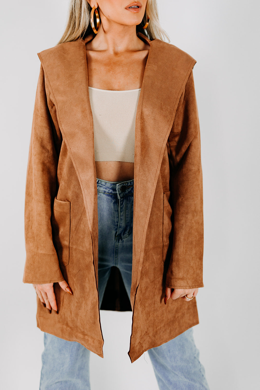 TAYLOR SUEDE CARDIGAN JACKET